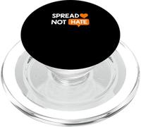 Colore arancione Love Not Hate Orange Graphic PopSockets PopGrip per MagSafe