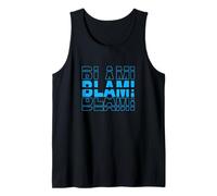 Colore Blu Blam-X3 Grafica Blu Canotta