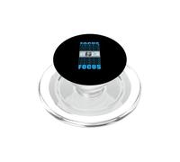 Colore blu Focus On Your Money Grafica blu PopSockets PopGrip per MagSafe