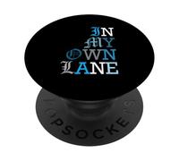 Colore blu In My Own Lane Grafica blu PopSockets PopGrip Adesivo