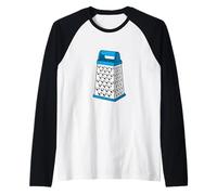 Colore Blu Love-Hurts Grafica Blu Maglia con Maniche Raglan