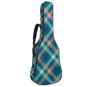 Colore blu modello morbido basso chitarra caso borsa con gancio posteriore loop Electirc chitarra zaino foglie ananas coralcm spessore imbottitura di sicurezza