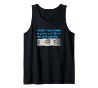 Colore Blu Occhi sulla Tua Carta Grafica Blu Canotta