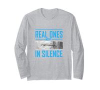 Colore Blu Say Less Real Ones Grafica WT Blu Maglia a Manica