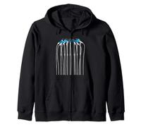 Colore Blu You Know I Speak Up Grafica Blu Felpa con Cappuccio