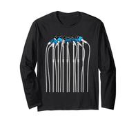 Colore Blu You Know I Speak Up Grafica Blu Maglia a Manica