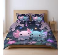 Colore Cartone Animato Elfo Carino Animazione Foglia Parure CopriPiumino Superiore Biancheria Da Letto Con Federa Adatto Ai Giovani 135 x 200cm Set Di Due Pezzi