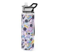 Colore Cartoon Carino Astronauta Progettato Trasparente Sport Bottiglia di Acqua per Diario Design Unico Decor Sport Patio Ufficio Casa