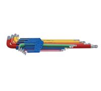 Laser Tools Colore Codificati Stella Chiave Set - Estremità Sferica 9pc 7873
