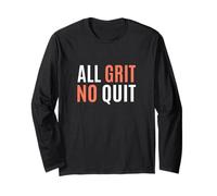 Colore Corallo all Grit - No Quit Coral Graphic Maglia a Manica