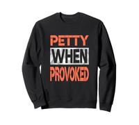 Colore Corallo Petty When Provoked Coral Graphic Felpa