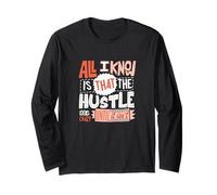 Colore Corallo The Hustle Looks Crazy Coral Graphic Maglia a Manica