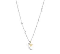 Colore della collana in argento sterling da donna fossile: argento (Modello: JFS00432998)