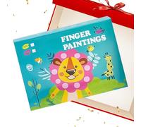 Colore delle dita di carta per bambini, attività educative e pittura creativa, set fai da te con pittura e da colorare, per divertimento a casa, lezioni, viaggi e ragazze