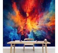 Colore Di Schizzo D'Inchiostro Carta da Parati Adesiva Impermeabile Arte Astratta Dipinti Artistici Per Cameretta Per Bambini, Decorazione Murale Per Cameretta Per Bambine, Soggiorno 400x280cm