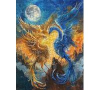Colore Drago Puzzle 3000 Pezzi, 3D Puzzle per Adulti Impegnativo, Educa Puzzles Artistico, Divertente E Stimolante Puzzles Decorativo per La Famiglia, Regalo e Decorazione Pareti FNKL6-121
