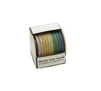 Colore estivo, fascia elastica alta elastica, cravatta for capelli da donna, copricapo, fascia intrecciata(Mixed color twist 10 pieces per box)
