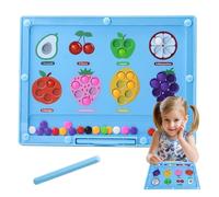 Colore magnetico e labirinto digitale, labirinto magnetico, Fine Motor Skillement Playset, Riconoscimento della frutta Colore Apprendimento Playset per potenziamento delle abilità, sviluppo
