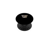 Colore marrone chiaro Niente da vedere qui Tan Graphic PopSockets PopGrip Adesivo