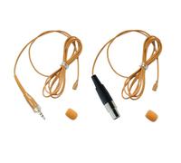 Colore marrone chiaro TL50 Tie Clip Microfono lavalier per Shure 4Pin Sennheiser Blocco da 3,5 mm AKG Samson Gemini 3Pin Trasmissione cintura wireless