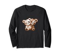 Colore Marrone Evil Twin-v2 Marrone Grafica Maglia a Manica
