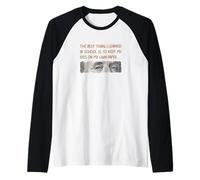Colore Marrone Occhi sulla Tua Carta Grafica Marrone Maglia con Maniche Raglan