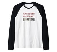 Colore Marrone Occhi sulla Tua Carta Marrone Rosso Bordeaux Maglia con Maniche Raglan