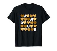 Colore Marrone Spell out The Love Brown Graphic Maglietta