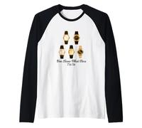 Colore Marrone The Time I'm On Brown Grafica Maglia con Maniche Raglan