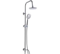 Colore Onna Doccia con Doccetta in ABS e Soffione Fisso Cm 20 x 20 Utilia