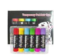 Colore per cani - Colore temporaneo per capelli animali - Colore luminoso lavabile per la progettazione del pelo per gatti e animali domestici con idee creative per lo styling