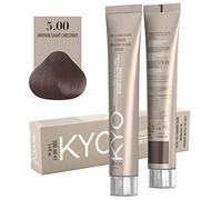 Colore per capelli 100ml + ossigeno 150 ml by kyo, AMMONIA FREE E PPD FREE con collagene Marino e cheratina (5.00 Castano Chiaro)