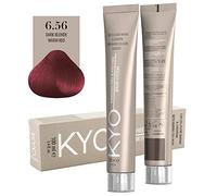 Colore per capelli 100ml + ossigeno 150 ml by kyo, AMMONIA FREE E PPD FREE con collagene Marino e cheratina (6.56 Biondo Scuro Rosso Caldo)