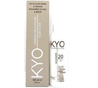 Colore per capelli 100ml + ossigeno 150 ml by kyo, AMMONIA FREE E PPD FREE con collagene Marino e cheratina (1.0 Nero)