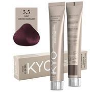 Colore per capelli 100ml + ossigeno 150 ml by kyo, AMMONIA FREE E PPD FREE con collagene Marino e cheratina (5.5 Castano Chiaro Mogano)