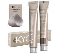 Colore per capelli 100ml + ossigeno 150 ml by kyo, AMMONIA FREE E PPD FREE con collagene Marino e cheratina (10.12 Biondo Platino Cenere Viola)