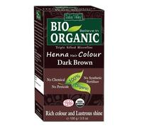 Colore per capelli all'henné biologico marrone scuro Indus Valley 100 g NO CH...
