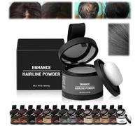 Colore per capelli Veinsgrain,Copertura radice,Polvere per Ombretto Dell'attaccatura dei Capelli,Colore Per Capelli Ritocco Per Radici,Polvere Per Ritocco Per Radici (08 Grigio, 1)