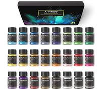 Colore per Resina Epossidica, 24 Colori Pigmento di Resina, Per Resina Epossidica, Lucidalabbra, Unghie, Trucco, Coloranti Per Sapone, Candele,10g