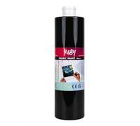 Colore per tessuti 500 ml - Colore tessile per tessuti chiari, lavabile e fissabile con ferro da stiro (nero)
