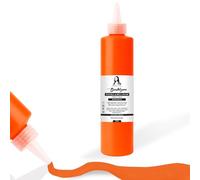 Colore per tessuti 500ml. Colore per tessuti lavabile. Colore per T-shirt per tessuti chiari. Resistente alla lavatrice, resistente al lavaggio. Colore per tessuti, colore per stoffa. (Arancione neon)