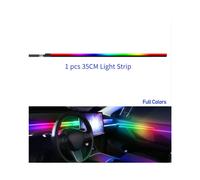 (Colore pieno 35 cm X1) Per accessori per luci ambientali per auto con striscia LED 18 in 1 Striscia acrilica
