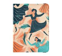 Colore Pittura A Olio Sense Dancer In Pelle Passaporto e Vaccino Titolare Della Carta Combo Viaggio Passaporto Portafoglio Con Vaccinazione Slot Porta Passaporto Custodia Impermeabile, Ballerino di