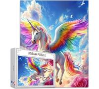 Colore Puzzle 2000 Pezzi, 5D DIY Puzzle Unicorno Puzzle Adulti e Principianti da 14 Anni, Jigsaw Puzzle Confezione Regalo, Giochi Rilassamento e Intelligence, Home Wall Room Decor, 100x70cm, Model669
