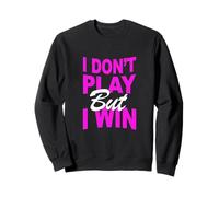 Colore Rosa Don't Play, Win Pink Graphic Felpa
