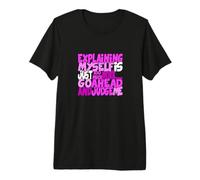 Colore Rosa Go Ahead, Judge Me Pink Graphic Maglietta Premium