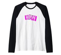 Colore Rosa Holding On To Hope Pink Graphic Maglia con Maniche Raglan