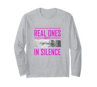 Colore Rosa Say Less Real Ones Rosa WT Grafica Maglia a Manica