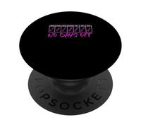 Colore rosa Schedule No Days Off Grafica rosa PopSockets PopGrip Adesivo