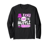 Colore Rosa The Hustle Looks Crazy Pink Graphic Maglia a Manica